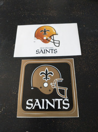 Two, 1991-1993 NFL New Orleans Saints football stickers