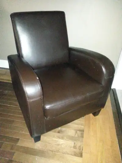 Fauteuil 1 place brun, fauteuil brun une place