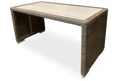 Table à café extérieure rotin outdoor rectangular coffee table, View more