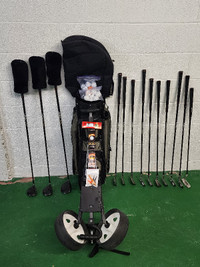 GOLF CLUBS FULL SET FOR SALE & ACCESSORIES WITH PULL CART