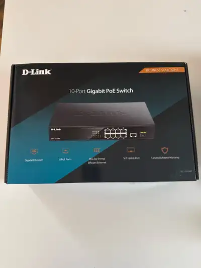 Switch Gigabit PoE 10 ports D-Link DGS-1010MP (Neuf en boîte), View more