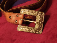 Boucle de ceinture western.