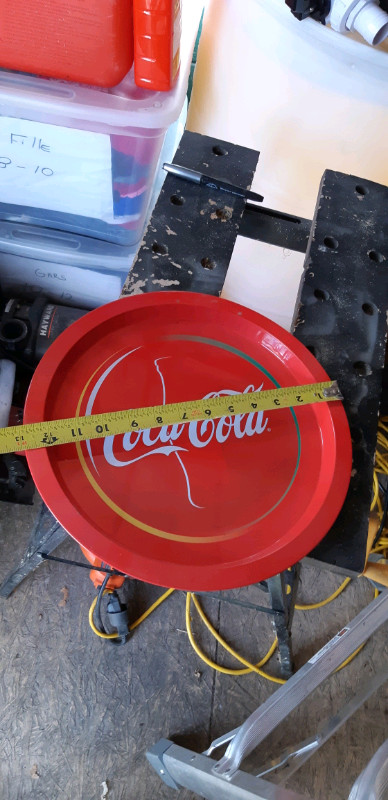Plateau de service Coke,assiette metal coca cola,enseigne métal dans Art et objets de collection  à Laval/Rive Nord - Image 2