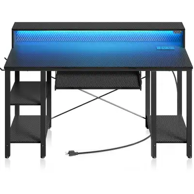 Black LED Desk, View more