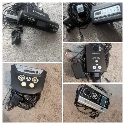 Roland electronic drum modules w/ hardware, View more