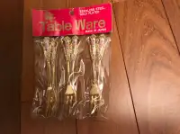 Vintage Japanese fruit/cake forks, set of 6. New, in the package