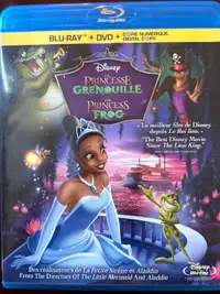 The princess and the frog Blu-ray & DVD bil 15$