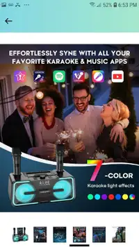 Portable karaoke machine 