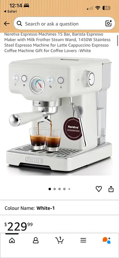 New! Neretva Espresso Machine, View more