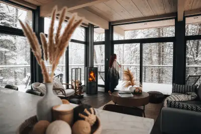 DEC 13-19 IS STILL AVAILABLE. Kabinhaus brings European minimalism to the Canadian countryside with...