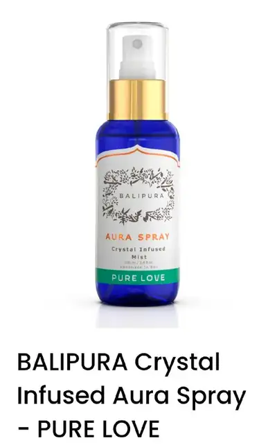 Brand New! Balipura Aura Spray Crystal Infused Mist Pure Love , View more