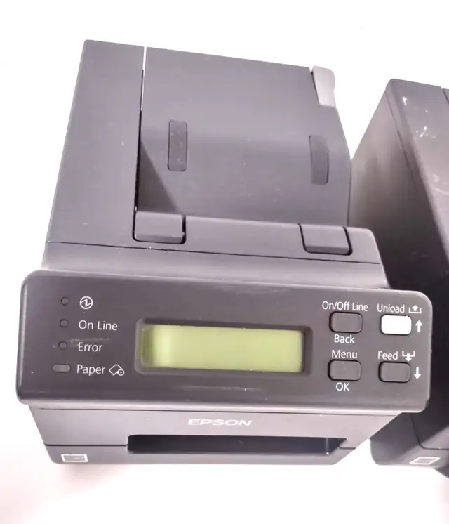 Lot of 2 Epson TM-L500A Thermal Airport Ticket Printer USB " Mis in Printers, Scanners & Fax in Kitchener / Waterloo - Image 7