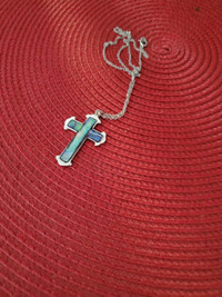 Lot of 2 Crosses 1 with abalone 1 enamel