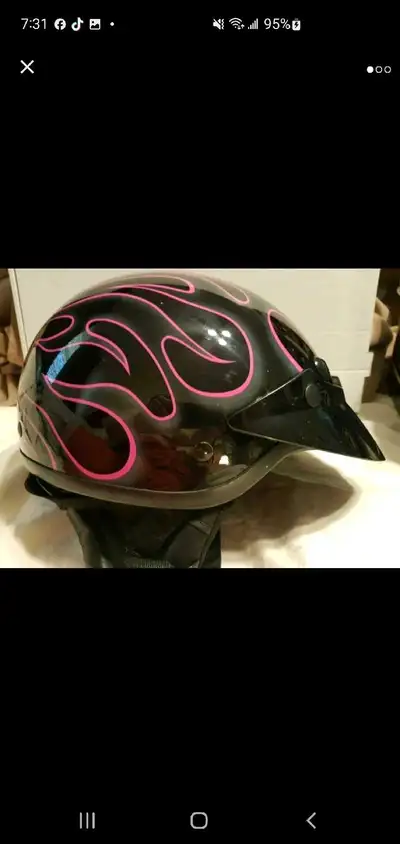 ADULT SIZE MED BELL MOTORCYCLE HELMET WITH ZIP OFF EAR FLAPS, View more