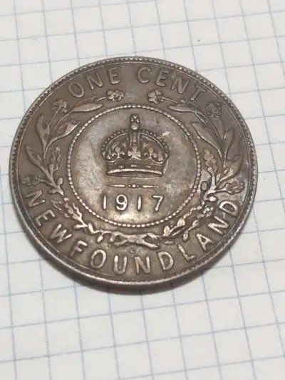 1917 Newfoundland large cent KM #16, my #2011-376, View more