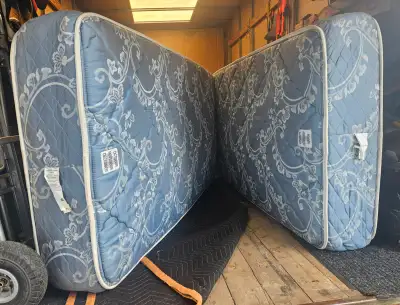 Twin Mattresses. $50 Each Delivery Available Spring Mattress with foam top. Have two, you can buy bo...