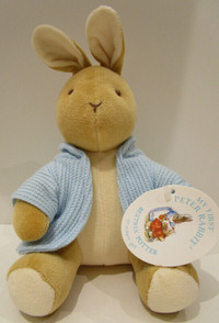 "MY FIRST PETER RABBIT" PLUSH, IN WAFFLE WEAVE JACKET, NEW COND.