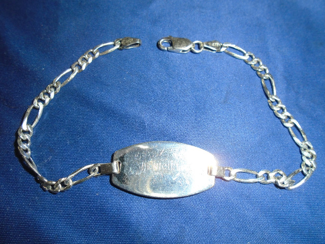 sterling silver Medic Alert bracelet in Jewellery & Watches in City of Halifax - Image 2