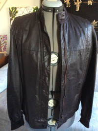 Size 5/6 Vintage Ladies real leather jacket - pre-owned