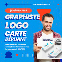 Logo, Carte d’affaire, Graphiste, Infographie, site web