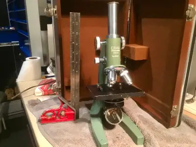 Vintage Erma Microscope, View more