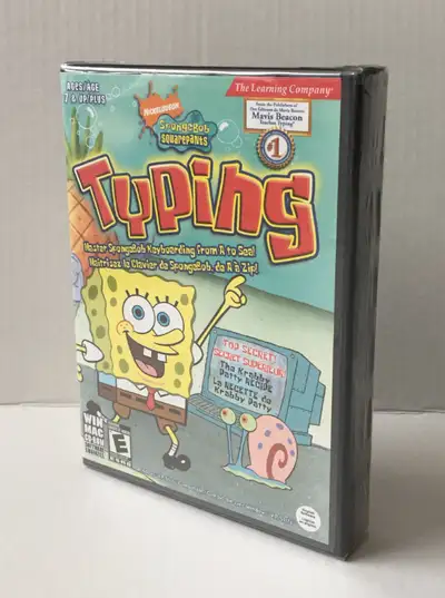 In original sealed packaging, SpongeBob SquarePants Typing. This software is on the CD-ROM and will...