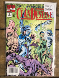 Two Clandestine and Two Night Stalkers marvel comics