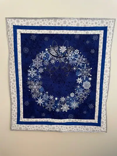 Wall decor NEW Winter Wreath it lights up 30.25 in W X 33.5in L, View more