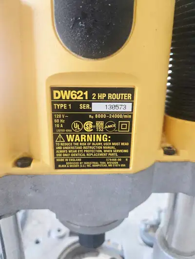 Dewalt DW621  2hp 120volt 10 amp Router, View more