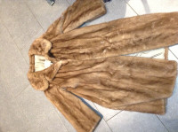 Gorgeous brown mink coat for sale