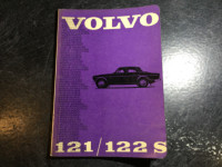 1965 Volvo 121/122S Owner's Maintenance Manual 122S Amazon B18D