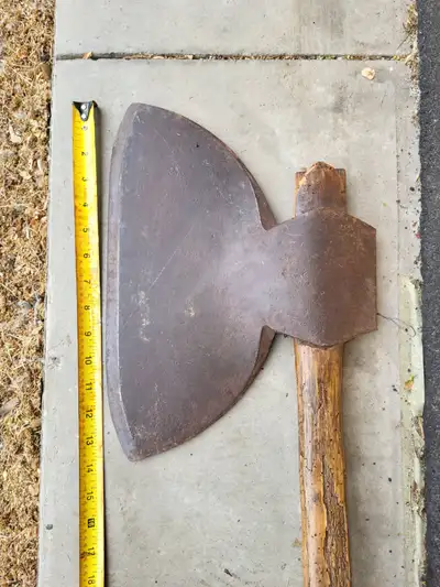 Antique broad axe 14 inches blade, View more