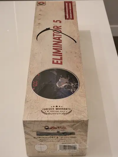 Brand New/ Box Unopened Burris Eliminator 5 Laser Scope Automatic Trajectory Compensation Built-In L...