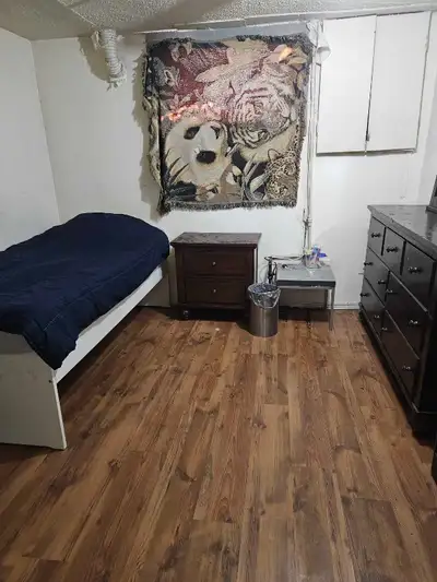 FURNISHED ROOM, COMES WITH BED LINEN NIGHT TABLE DRESSER KITCHEN, LOOKING FOR A SINGLE WORKING MALE,...