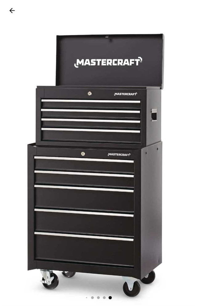 Mastercraft 26" 4 Drawer Tool Box, Black (BRAND NEW) in Tool Storage & Benches in London - Image 3