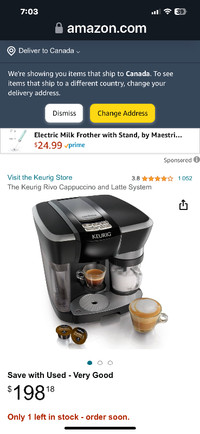 Keurig Rivo Cappuccino and Latte machine