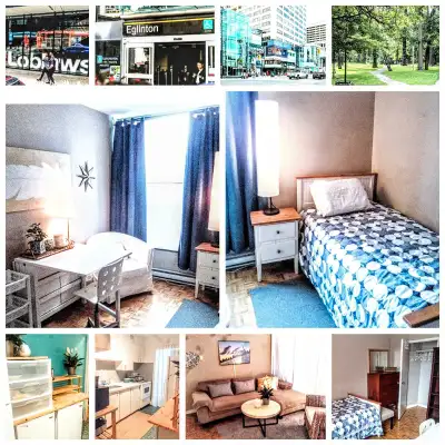 AUG 1 or SEPT 1  *FURN ROOM IN SHARED APT*  at Yonge & Eglinton