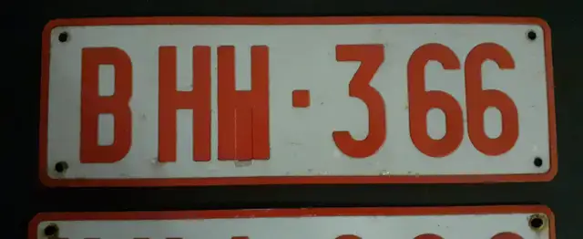 BELGIUM LICENSE PLATE62863738519682122