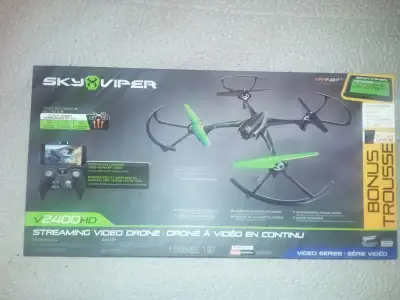 A Brand new, Sealed in Box Video Drone. It connects to a users phone to capture video footage for th...