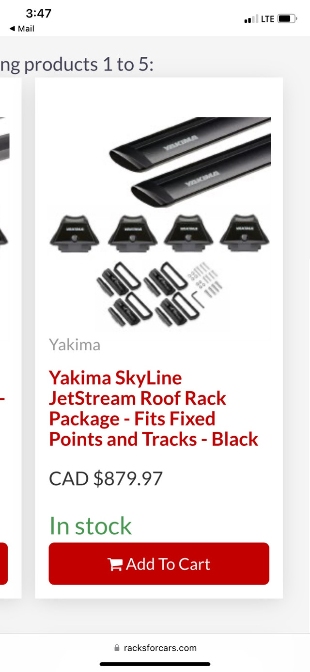 Yakima removable roof rack. in Other in Strathcona County - Image 2