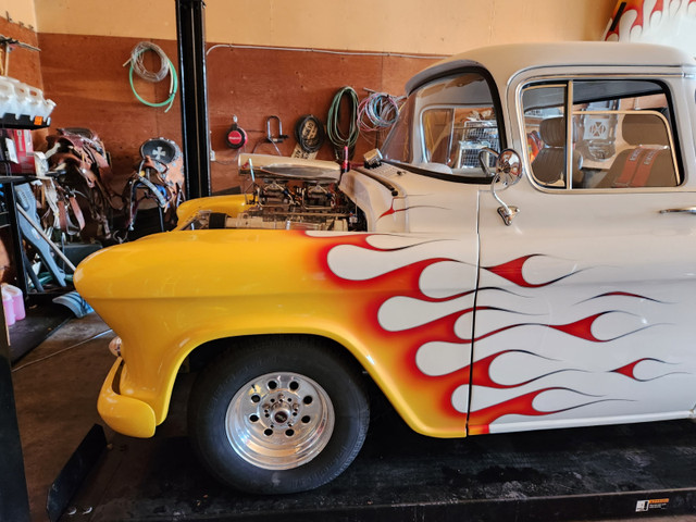 1955 Chev Step Side Short Box Street Machine in Cars & Trucks in Edmonton - Image 4