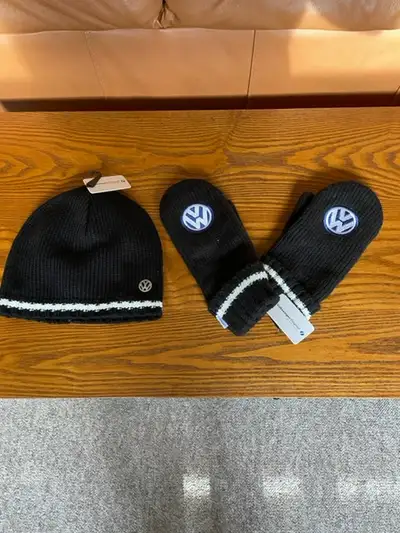 Volkswagen Toque and Mittens, new and never worn. Black and fleece lined. Asking $15 OBO. Still list...