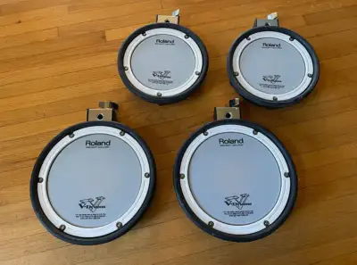 3 Roland 6.5" PDX6 Mesh Snare Tom Electronic Drum Pad // Vdrums