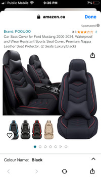 Luxury leather seat covers