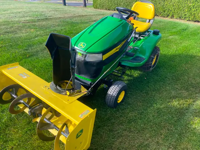 John Deere x350 mower and snowblower
