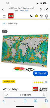 Looking For LEGO World Map Wall Art