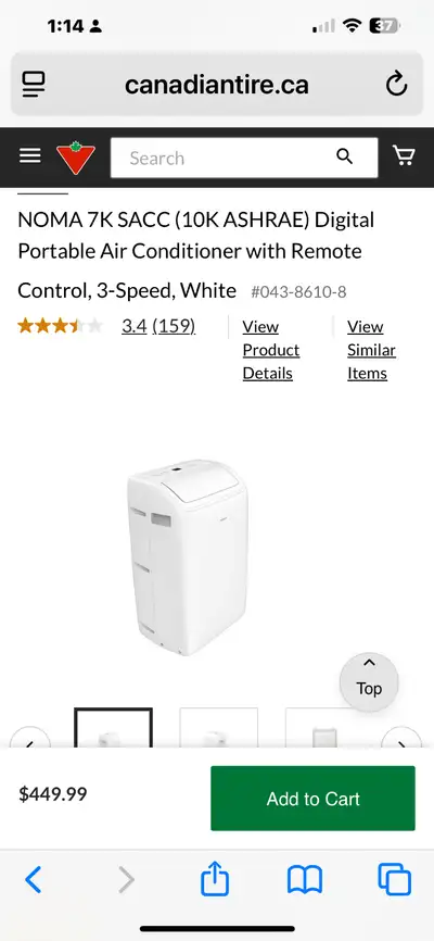Air Conditioner - 3 in one portable, View more