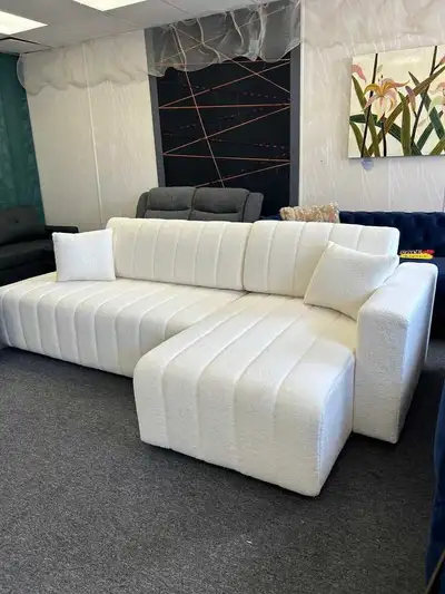 White Sectional Couch, View more