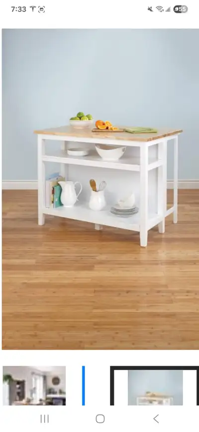 kitchen island with 2 chairs Great condition Expandable with chairs $250