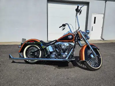 **UNIQUE Harley Davidson FLSTC Heritage 1450cc / CHICANO STYLE** Lots of money invested. Big tune up...